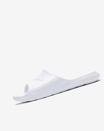 Klapki Damskie Nike Victori One Białe Białe Białe | PL_4948