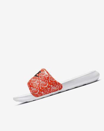 Klapki Damskie Nike Victori One Pomarańczowe Białe Czarne | PL_5484