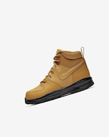 Kozaki Chłopięce Nike Manoa Brązowe Czarne Brązowe | PL_2361