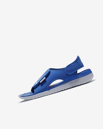 Sandały Chłopięce Nike Sunray Adjust 5 V2 Królewski Niebieski Szare | PL_2244