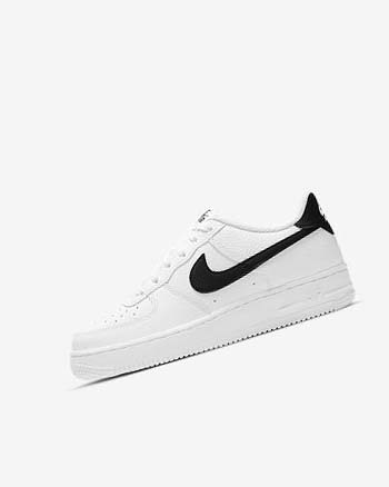 Trampki Chłopięce Nike Air Force 1 Białe Czarne | PL_2589