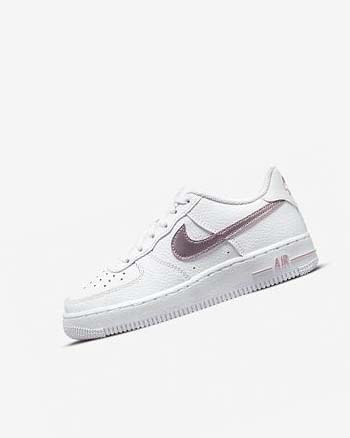 Trampki Chłopięce Nike Air Force 1 Białe Różowe | PL_5222