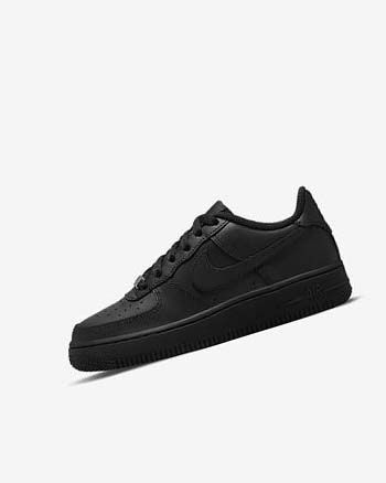 Trampki Chłopięce Nike Air Force 1 LE Czarne Czarne | PL_2854