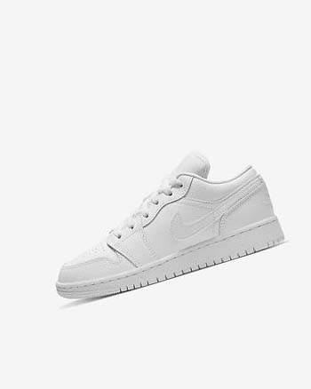 Trampki Chłopięce Nike Air Jordan 1 Low Białe Białe Białe | PL_2783