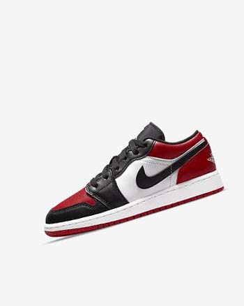 Trampki Chłopięce Nike Air Jordan 1 Low Czerwone Czarne Białe | PL_5443
