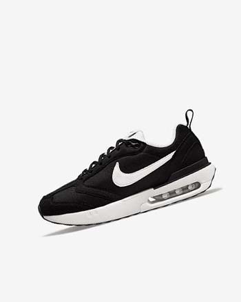 Trampki Chłopięce Nike Air Max Dawn Czarne Metal Srebrne Pomarańczowe Białe | PL_5121