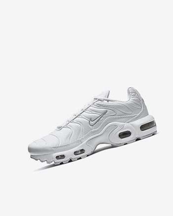 Trampki Chłopięce Nike Air Max Plus Białe Metal Srebrne Białe | PL_4975