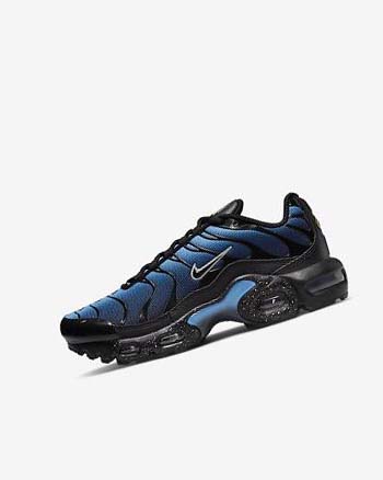 Trampki Chłopięce Nike Air Max Plus Czarne Niebieskie Głęboka Bordowe | PL_3270