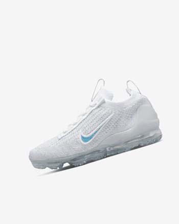Trampki Chłopięce Nike Air VaporMax 2021 FK Białe Białe | PL_5155
