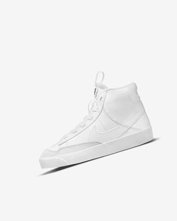 Trampki Chłopięce Nike Blazer Mid '77 SE Dance Białe Białe Czarne Białe | PL_4642