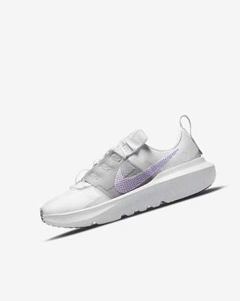 Trampki Chłopięce Nike Crater Impact Białe Szare Różowe Fioletowe | PL_4801