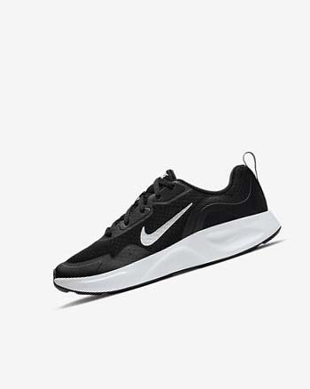 Trampki Chłopięce Nike Wearallday Czarne Białe | PL_3032