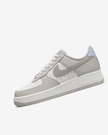 Trampki Damskie Nike Air Force 1 '07 Białe Metal Srebrne Platyna | PL_3140