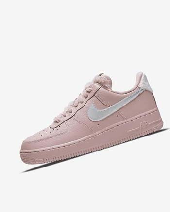 Trampki Damskie Nike Air Force 1 '07 Różowe Metal Srebrne | PL_5017