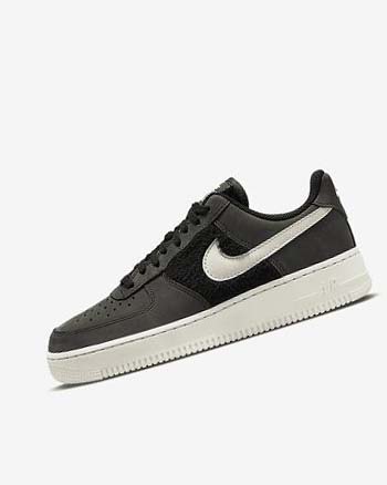 Trampki Damskie Nike Air Force 1 Czarne Głęboka Beżowe | PL_2851