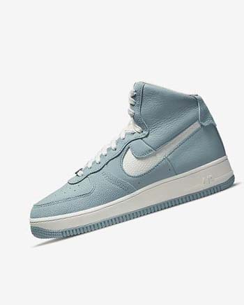 Trampki Damskie Nike Air Force 1 Sculpt Niebieskie Metal Srebrne Białe | PL_5435