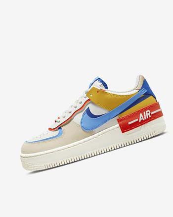 Trampki Damskie Nike Air Force 1 Shadow Królewski Niebieski Pomarańczowe Niebieskie | PL_2719