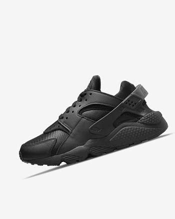 Trampki Damskie Nike Air Huarache Czarne Ciemny Szare Czarne | PL_2862