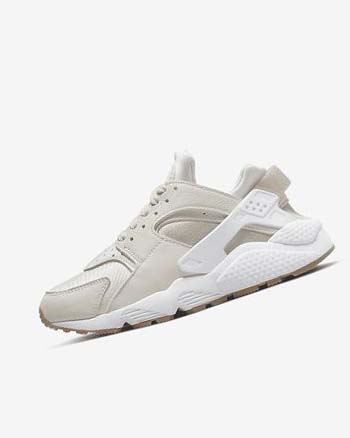 Trampki Damskie Nike Air Huarache Khaki Głęboka Brązowe Białe | PL_2469