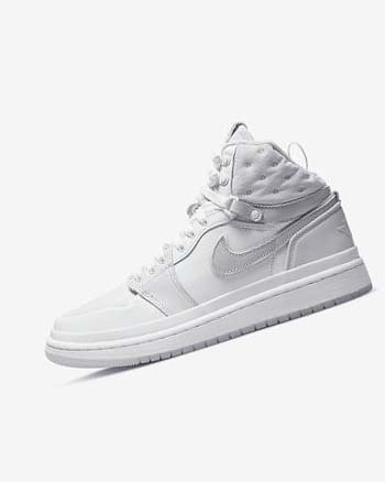 Trampki Damskie Nike Air Jordan 1 Acclimate Białe Szare | PL_3262