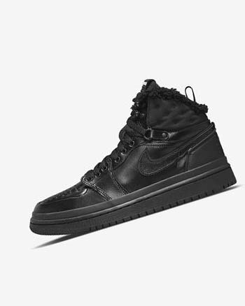 Trampki Damskie Nike Air Jordan 1 Acclimate Czarne Czarne Białe | PL_4547