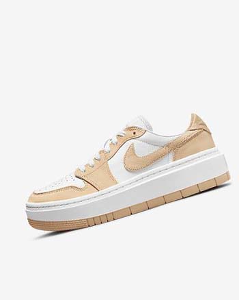 Trampki Damskie Nike Air Jordan 1 Elevate Low Białe Białe Białe Czarne | PL_2614