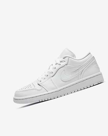 Trampki Damskie Nike Air Jordan 1 Low Białe Białe Białe | PL_2699