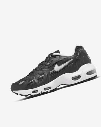 Trampki Damskie Nike Air Max 96 2 Czarne Metal Srebrne Białe | PL_4739