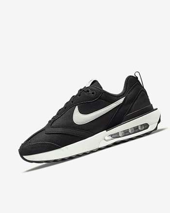 Trampki Damskie Nike Air Max Dawn Czarne Metal Srebrne Pomarańczowe Białe | PL_2928