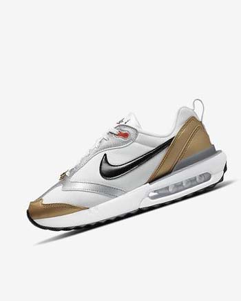 Trampki Damskie Nike Air Max Dawn SE Białe Metal Złote Srebrne Czarne | PL_3096