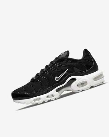 Trampki Damskie Nike Air Max Plus Czarne Białe Czarne | PL_4842