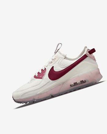 Trampki Damskie Nike Air Max Terrascape 90 Białe Różowe Bordowe | PL_5016