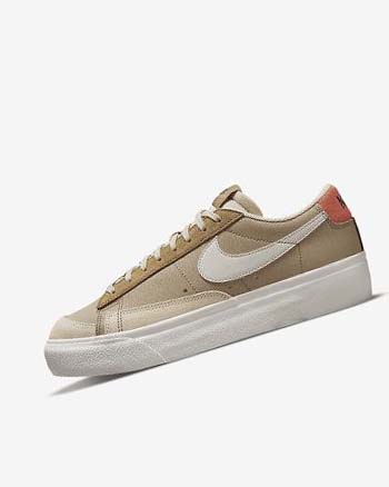 Trampki Damskie Nike Blazer Low Platformie SP Khaki Głęboka Beżowe | PL_2785