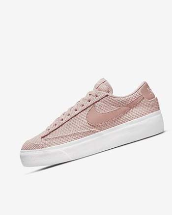 Trampki Damskie Nike Blazer Low Platformie Różowe Białe Różowe Różowe | PL_5310