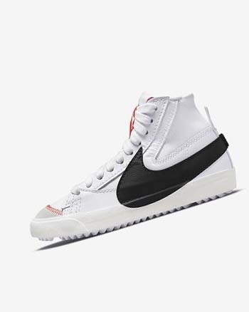 Trampki Damskie Nike Blazer Mid '77 Jumbo Białe Białe Czarne | PL_2640