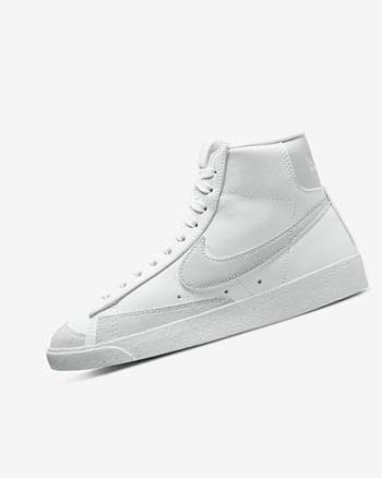 Trampki Damskie Nike Blazer Mid '77 Next Nature Białe Zielone | PL_5558