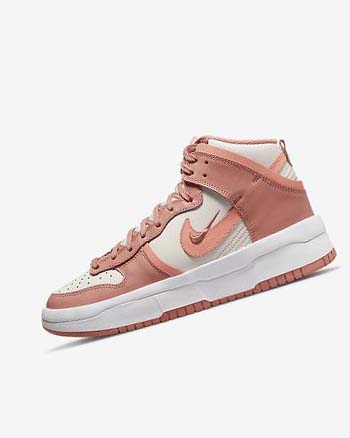 Trampki Damskie Nike Dunk High Up Czerwone | PL_2772