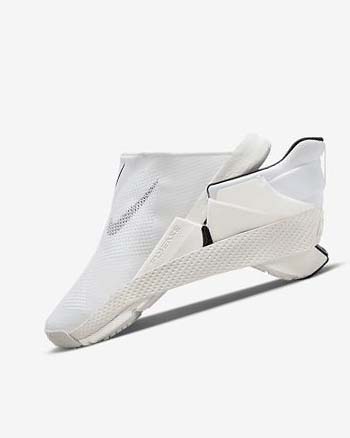 Trampki Damskie Nike Go FlyEase Białe Czarne | PL_4680