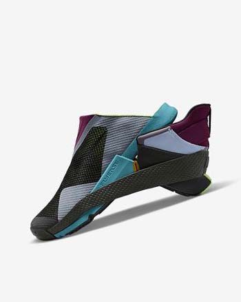 Trampki Damskie Nike Go FlyEase Czarne Głęboka Zielone Czarne | PL_4624