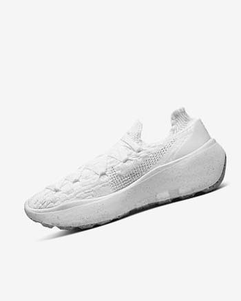 Trampki Damskie Nike Space Hippie 04 Białe Białe Białe Platyna | PL_5439