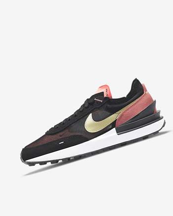 Trampki Damskie Nike Waffle One Czarne Czerwone Głęboka Zielone | PL_2936