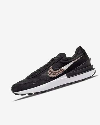 Trampki Damskie Nike Waffle One SE Czarne Czarne Kolorowe | PL_5467