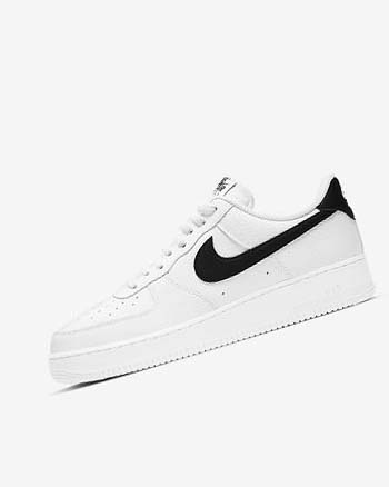 Trampki Męskie Nike Air Force 1 '07 Białe Czarne | PL_2411