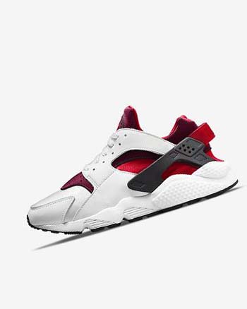 Trampki Męskie Nike Air Huarache Białe Czerwone Czarne Czerwone | PL_2971