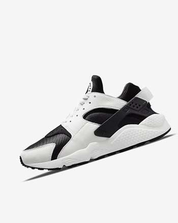 Trampki Męskie Nike Air Huarache Czarne Czarne Białe | PL_2248
