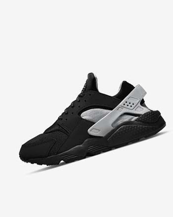 Trampki Męskie Nike Air Huarache Czarne Metal Srebrne Srebrne Zielone | PL_4781