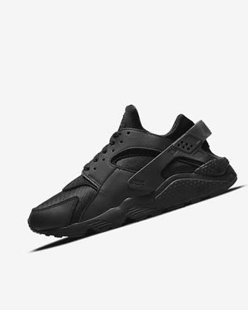 Trampki Męskie Nike Air Huarache Czarne Ciemny Szare Czarne | PL_5188