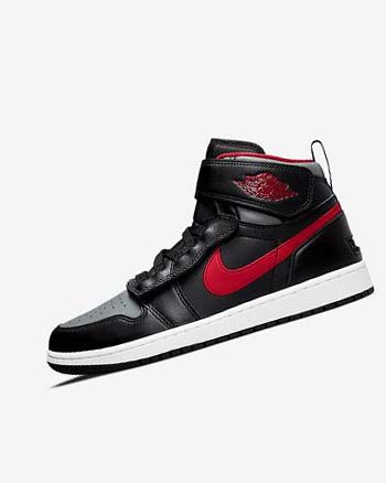 Trampki Męskie Nike Air Jordan 1 Hi FlyEase Czarne Szare Białe Czerwone | PL_3076