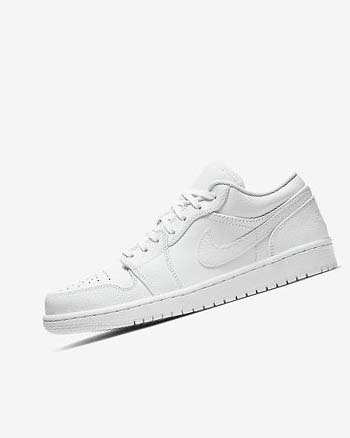 Trampki Męskie Nike Air Jordan 1 Low Białe Białe Białe | PL_5394