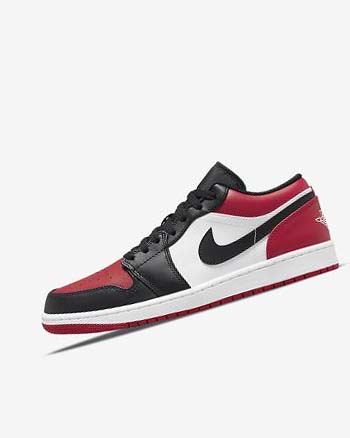 Trampki Męskie Nike Air Jordan 1 Low Czerwone Czarne Białe | PL_2823